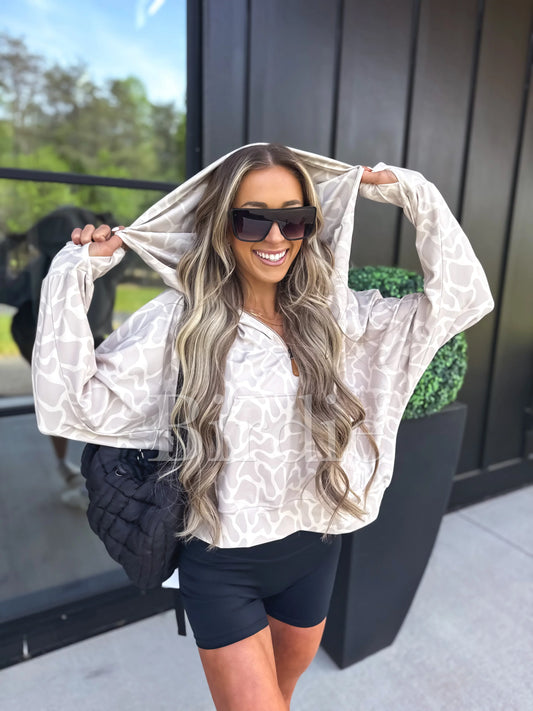 PREORDER Birdie Summer Quarter Zip Pullover in Bare Marsh Camo