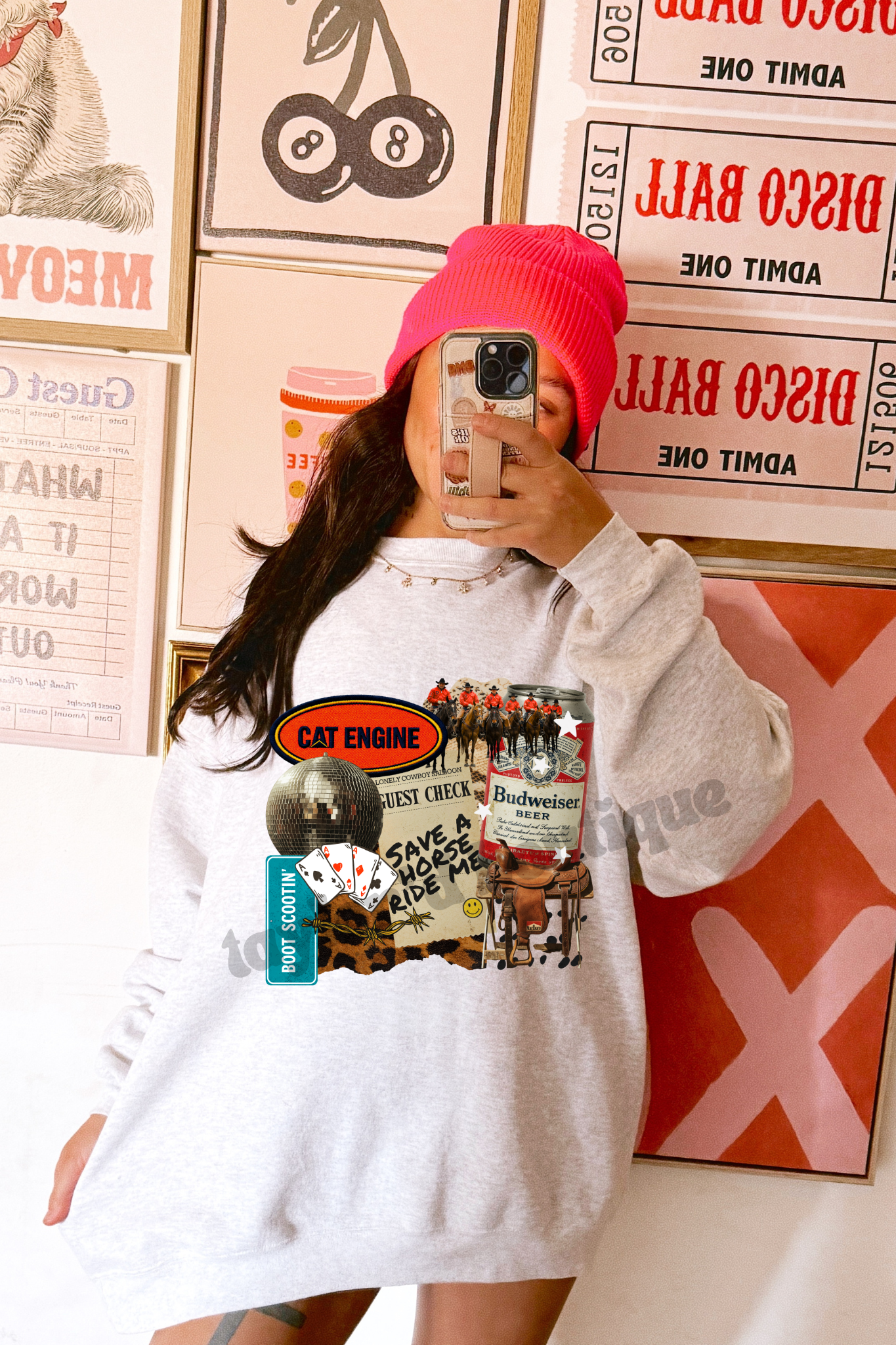 ππ Save a Horse Collage Crew/Tee