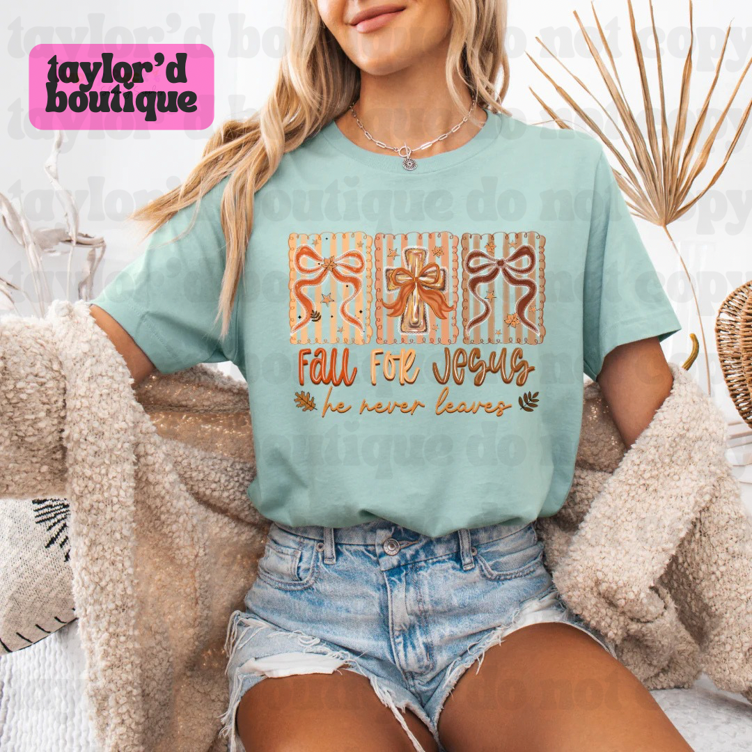πβοΈ Fall For Jesus Tee/ Crew