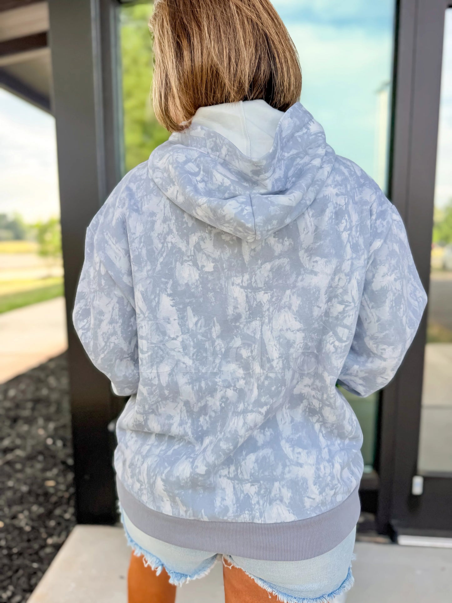 PREORDER Birdie Hoodie in Silver Skies Camo