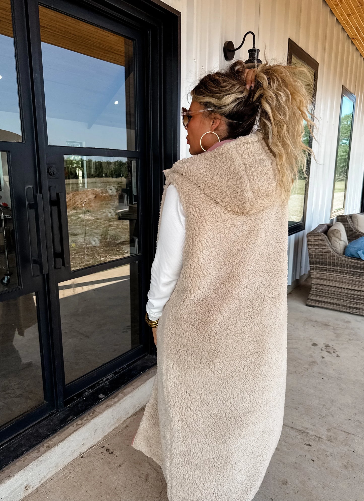 PREORDER/ free ship— Reversible Sherpa Puffer Vest