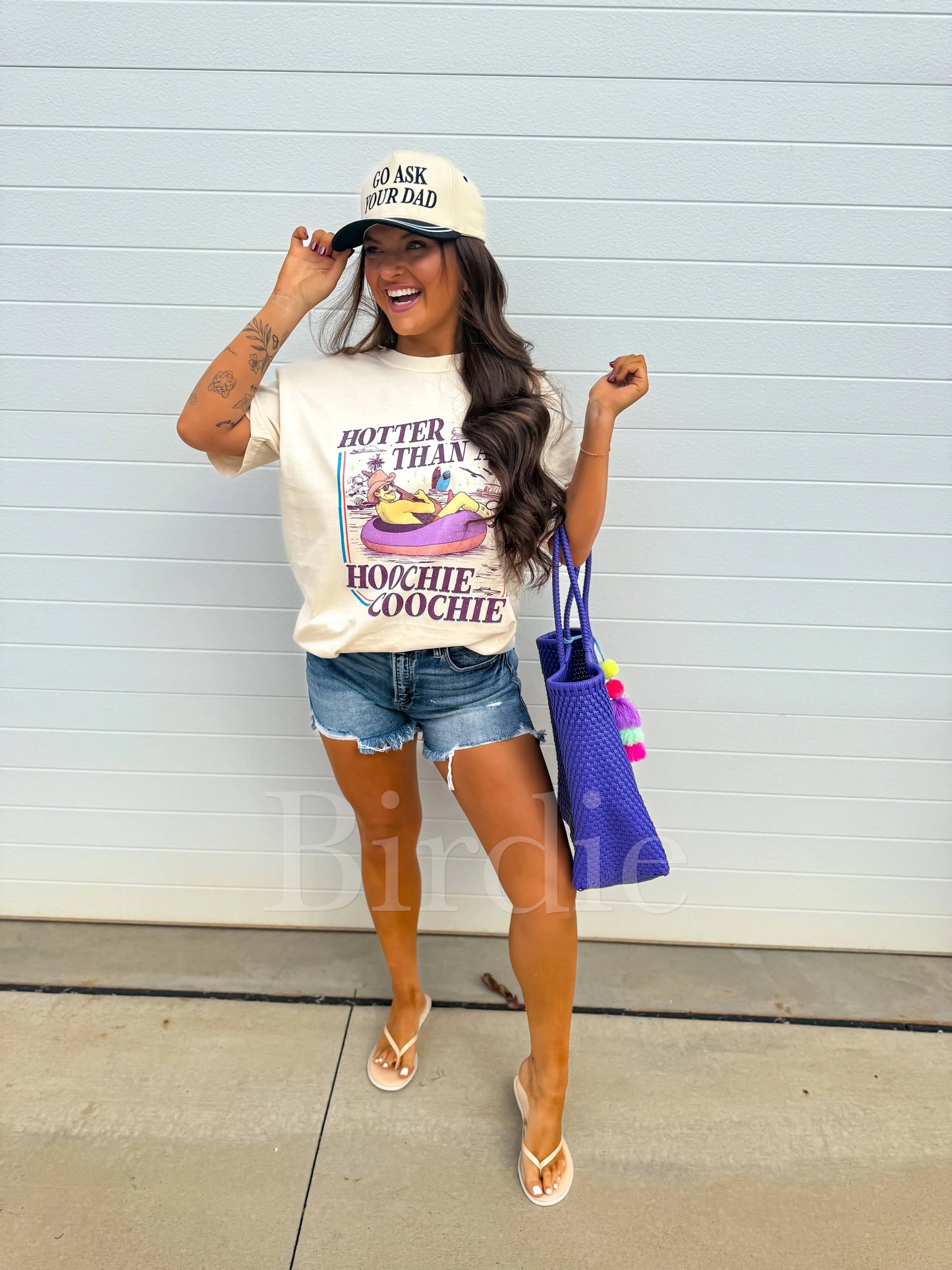 Hotter Than A Hoochie Graphic Tee on Ivory