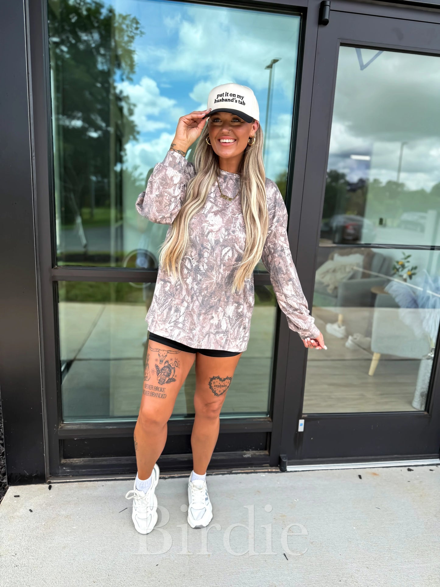 ★2ND CUT PRE-ORDER Birdie Woodland Wash Camo Long Sleeve★