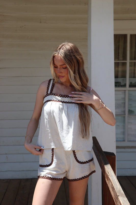 Espresso & Linen Tank