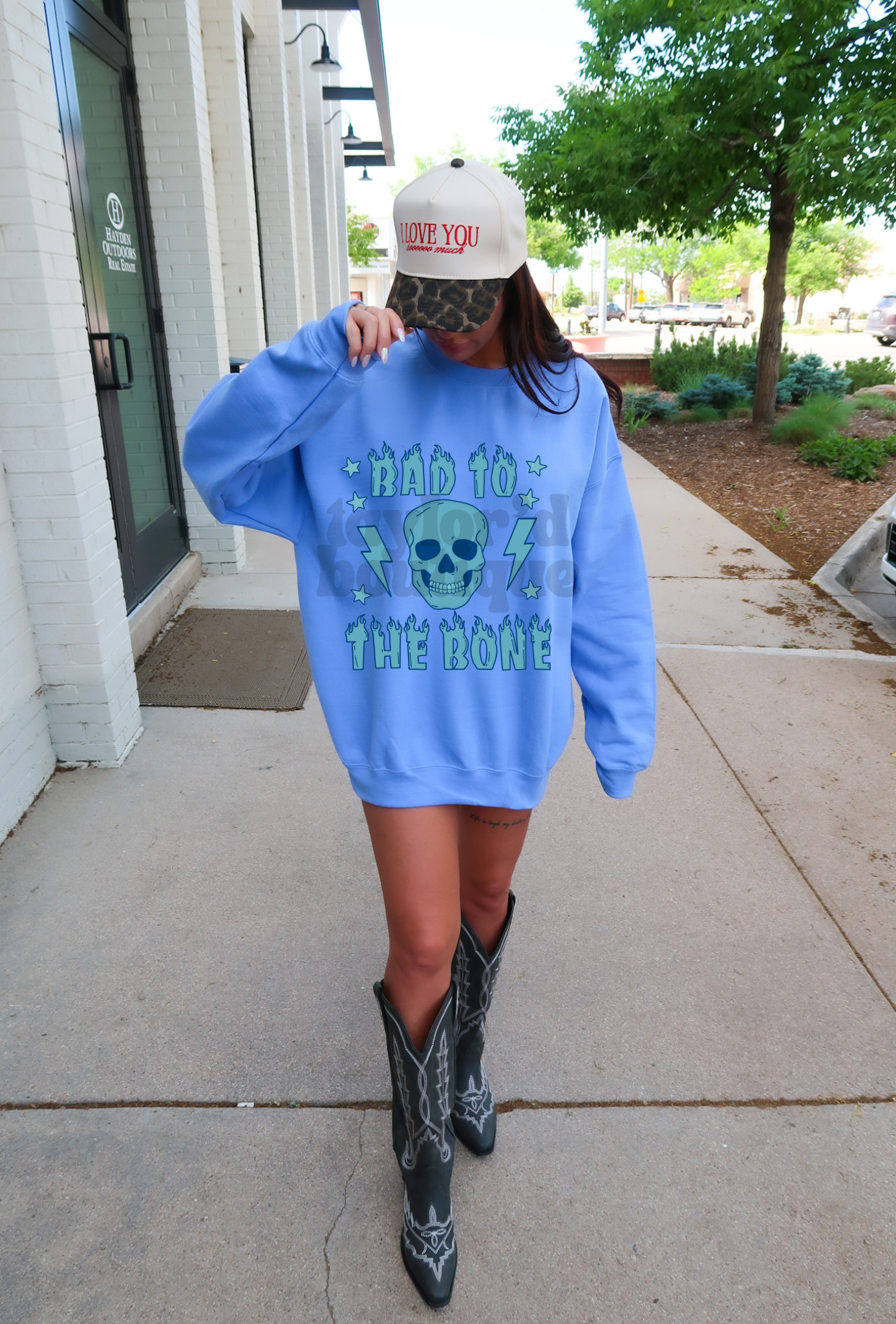 🩵🦴 Bad to the Bone Tee/ Crew