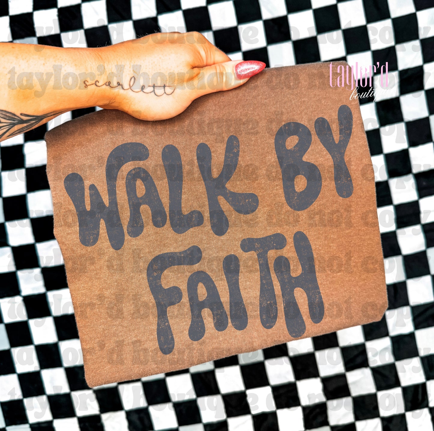 πΆπΌββοΈββ‘οΈβοΈ Walk By Faith Tee/ Crew