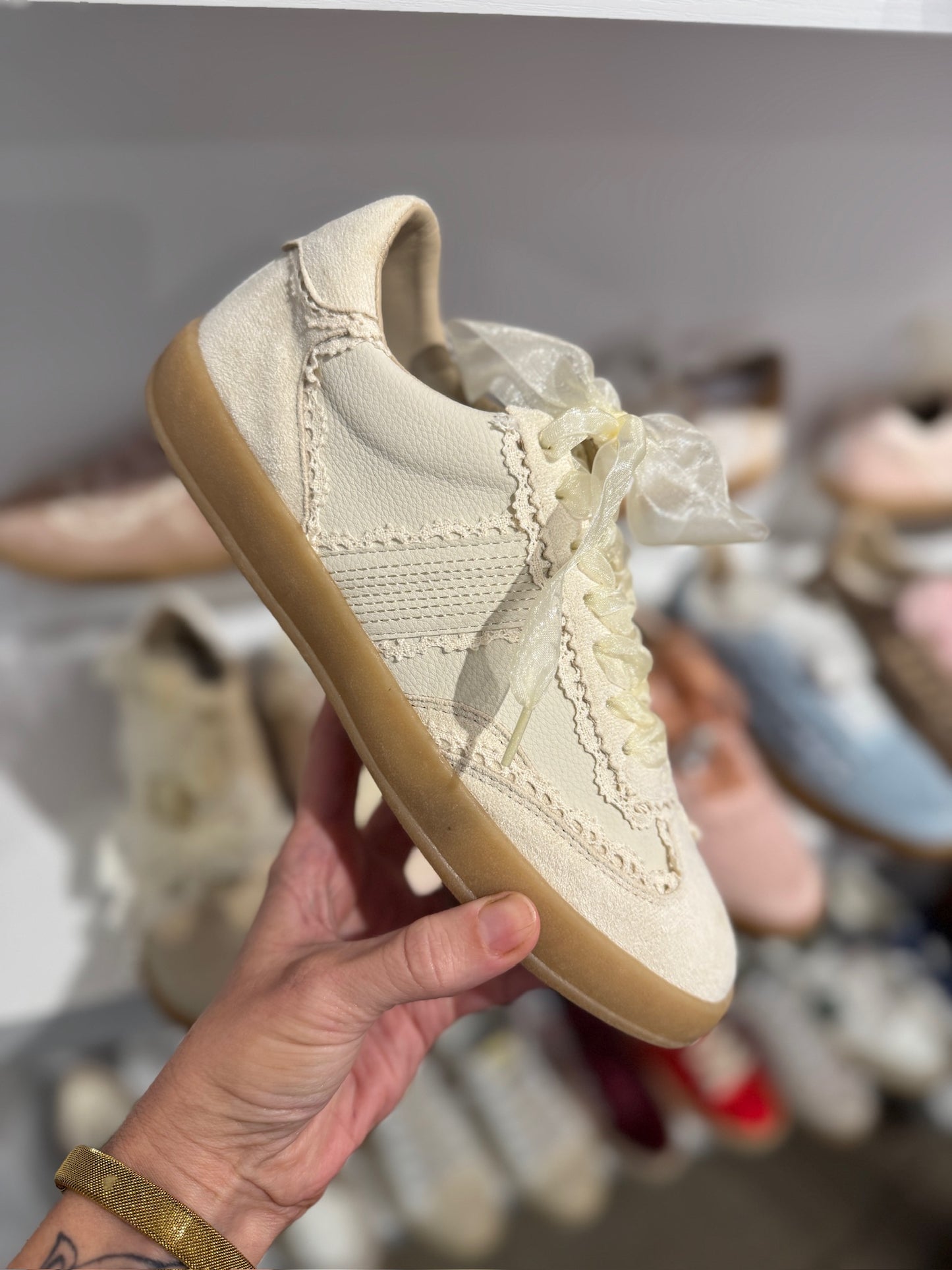 ✨ The Dixie Sneakers in Ivory (Pre-Order)