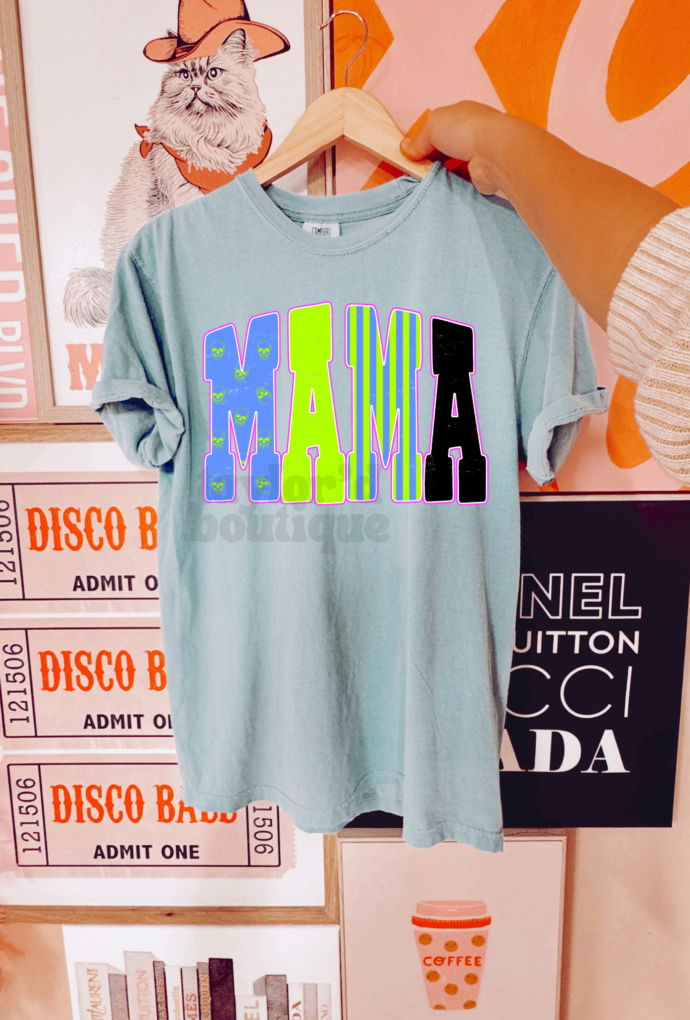 π€π Skull Spooky Mama Tee/ Crew