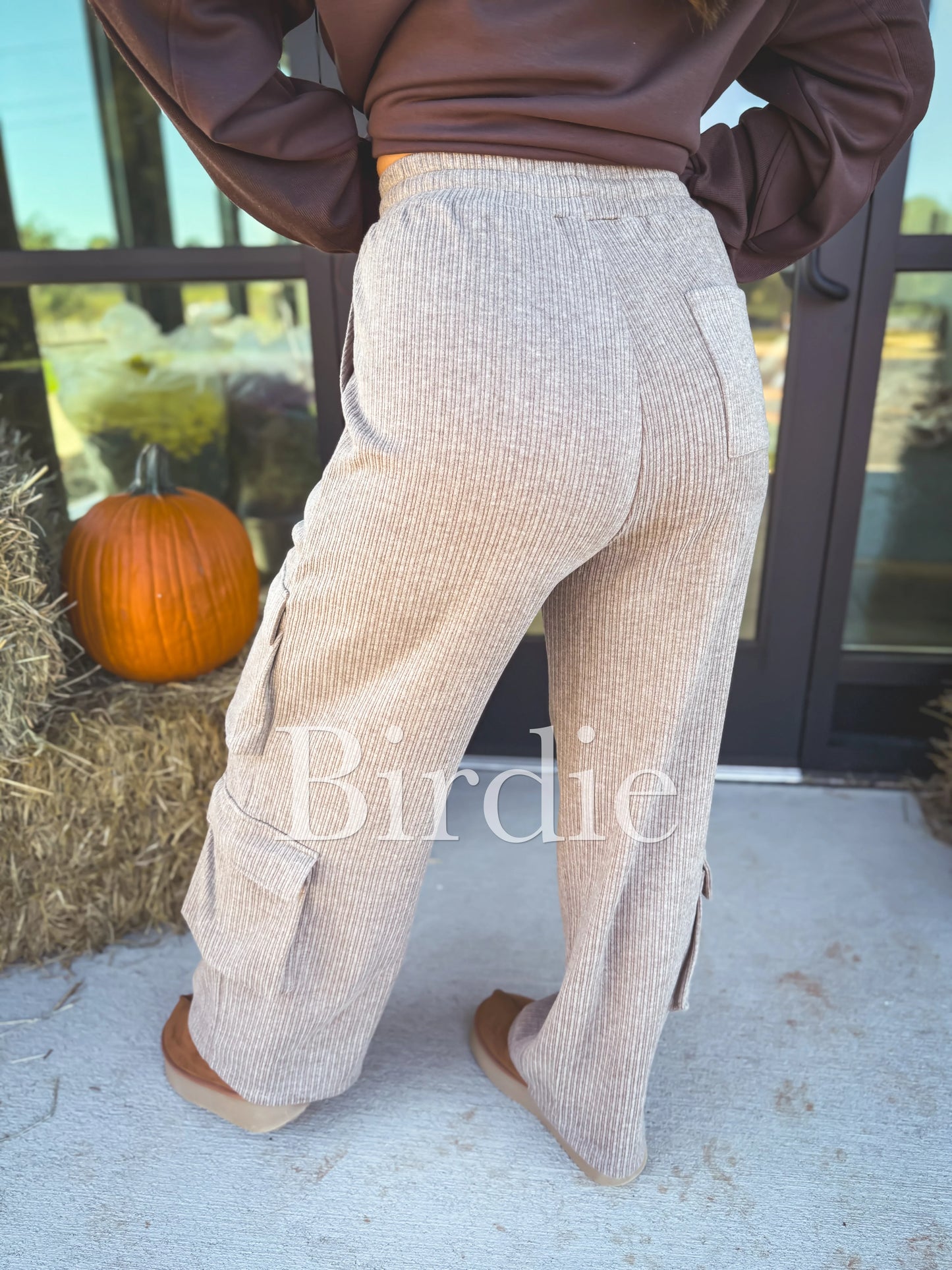 Birdie Cargo Lounge Pants In Camel