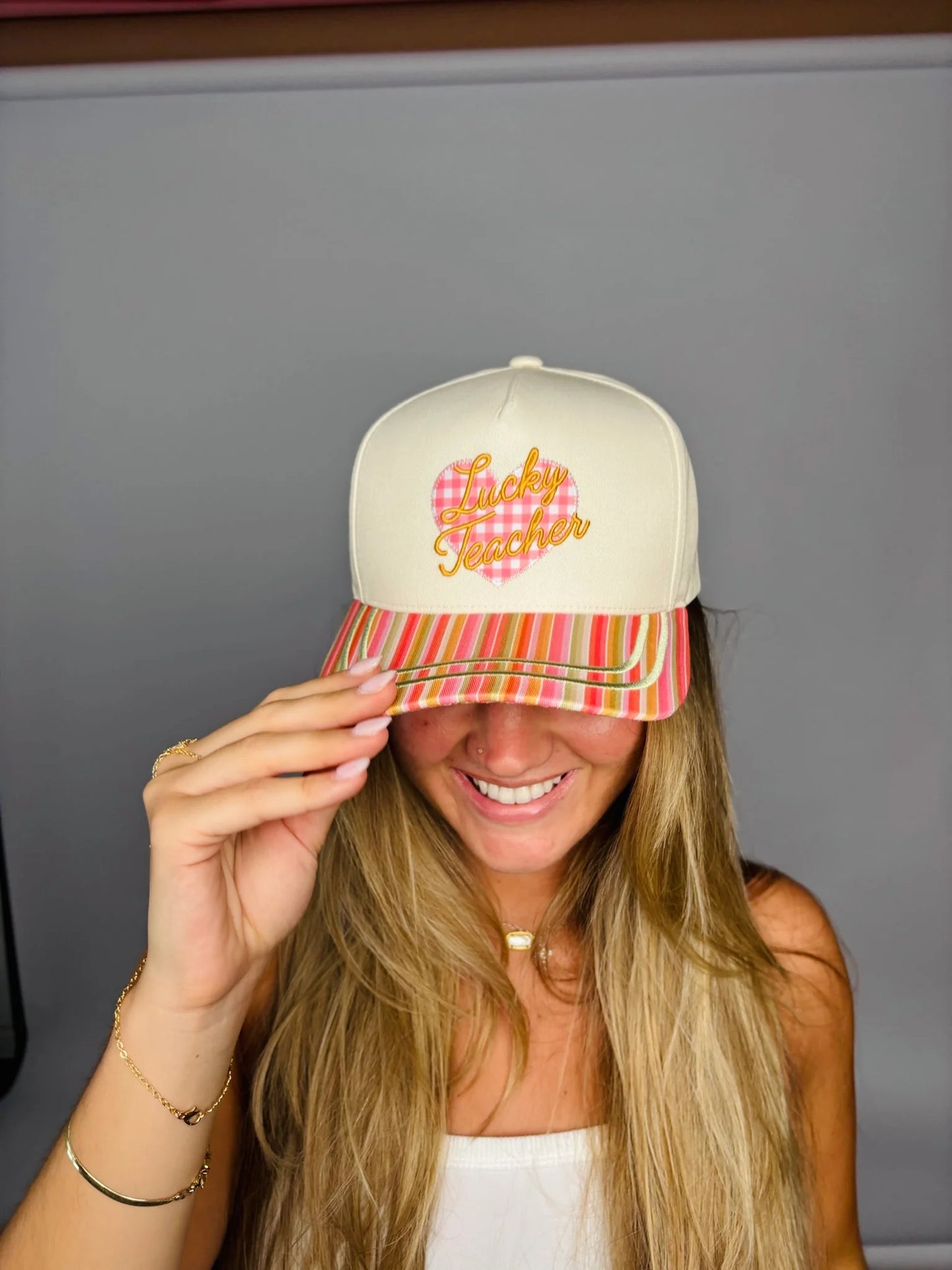 Lucky Teacher Trucker Hat *final sale*