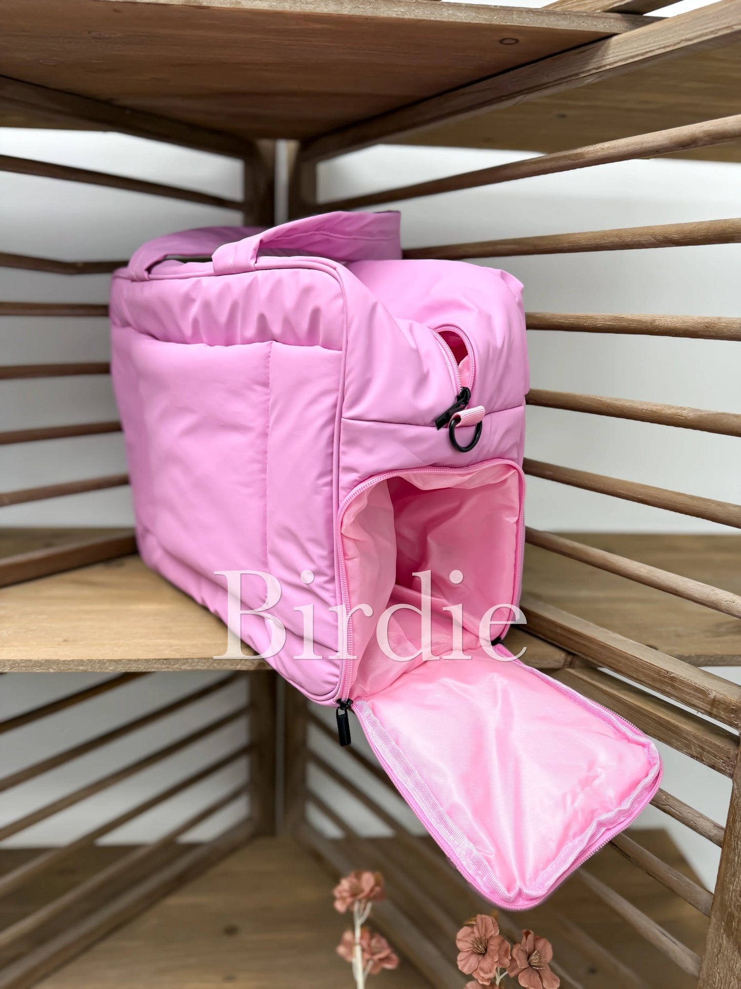 Birdie Daily Hustle Duffle in Pink