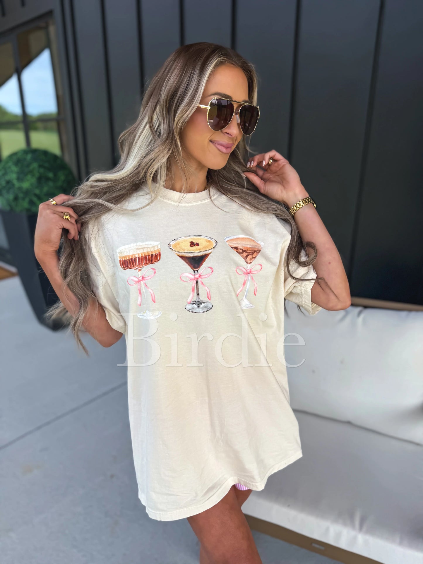 Espresso Martini Graphic Tee on Ivory