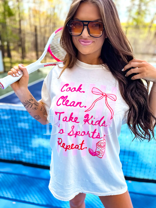 Take Kids To Sports Graphic Tee on Ivory