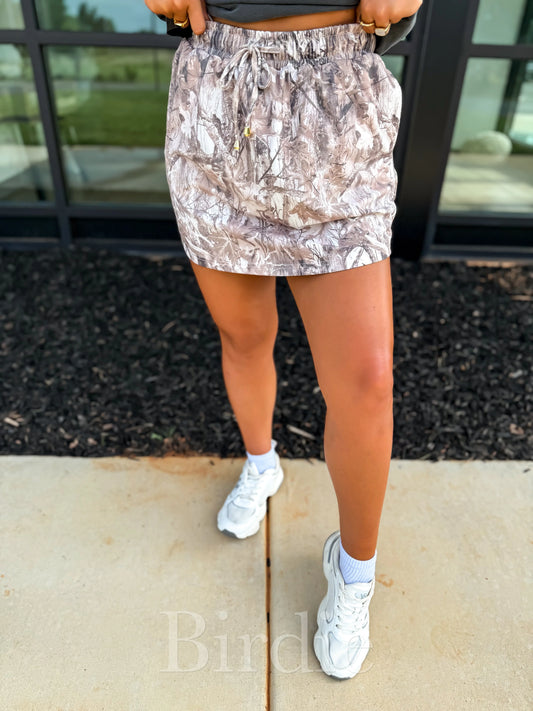 Birdie Dark Camo Active Skort