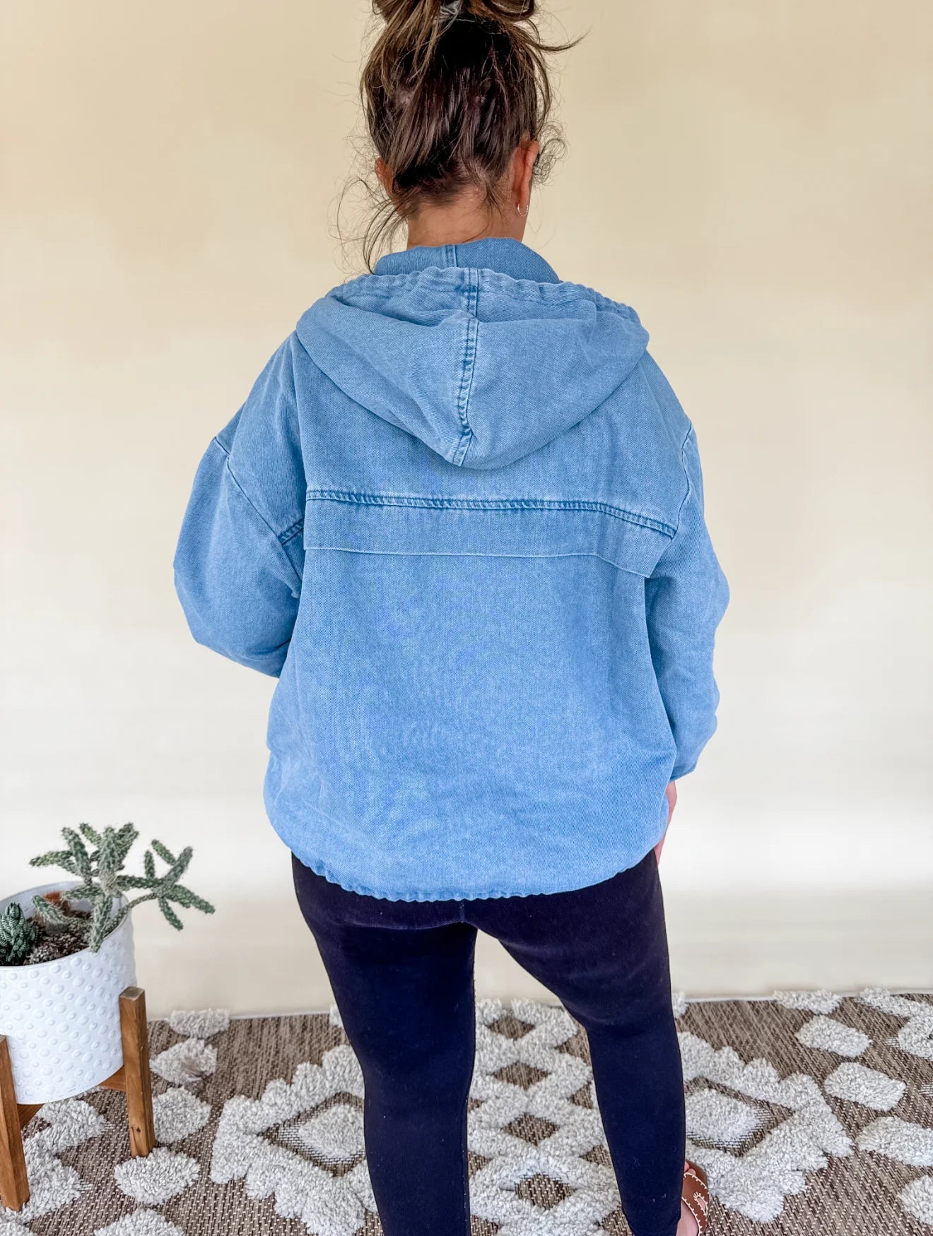 ☆ PRE-ORDER Vintage Washed Denim Hoodie ☆
