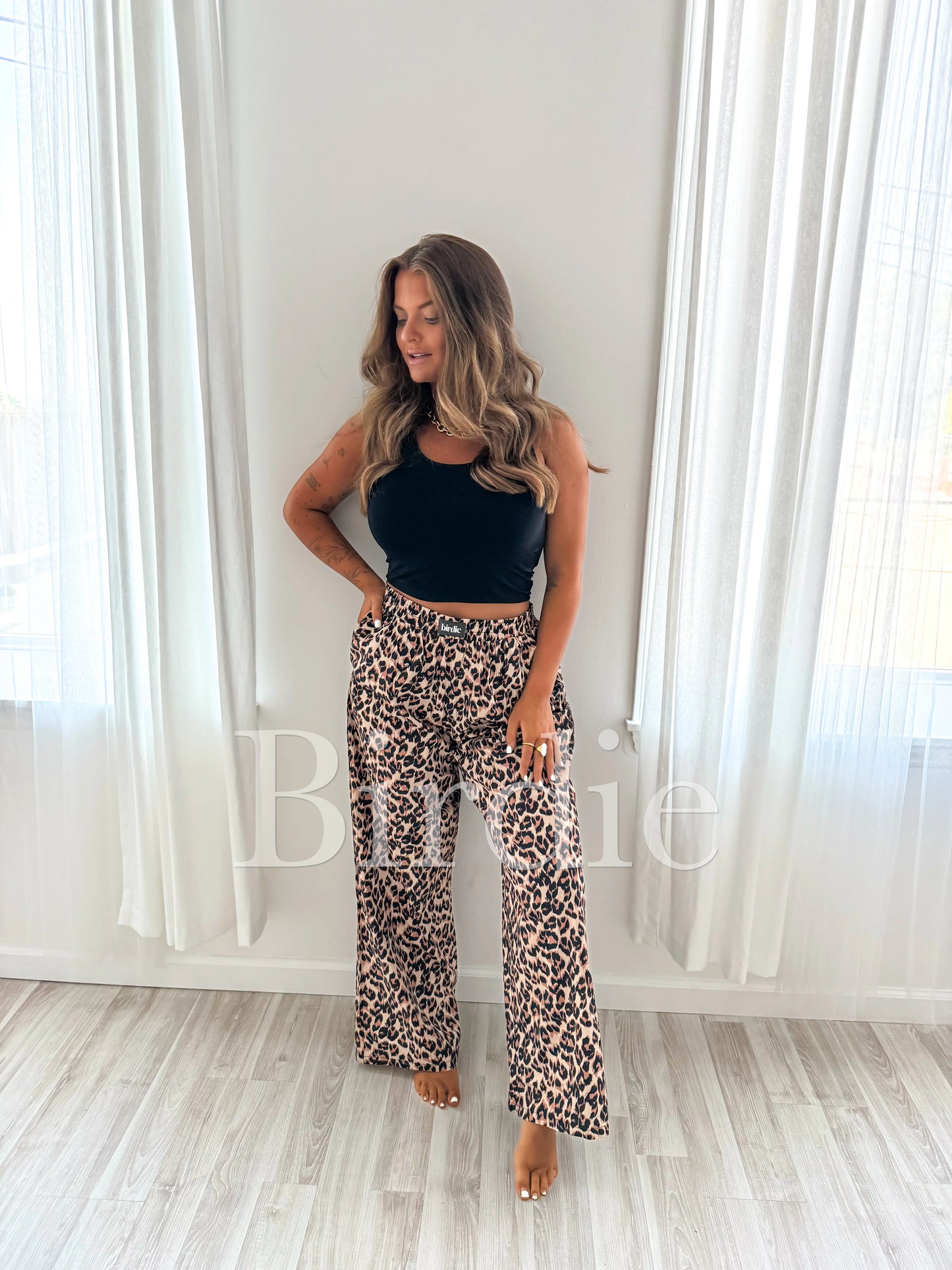 ★ PRE-ORDER Birdie Day Off Leopard Boxer Pants ★
