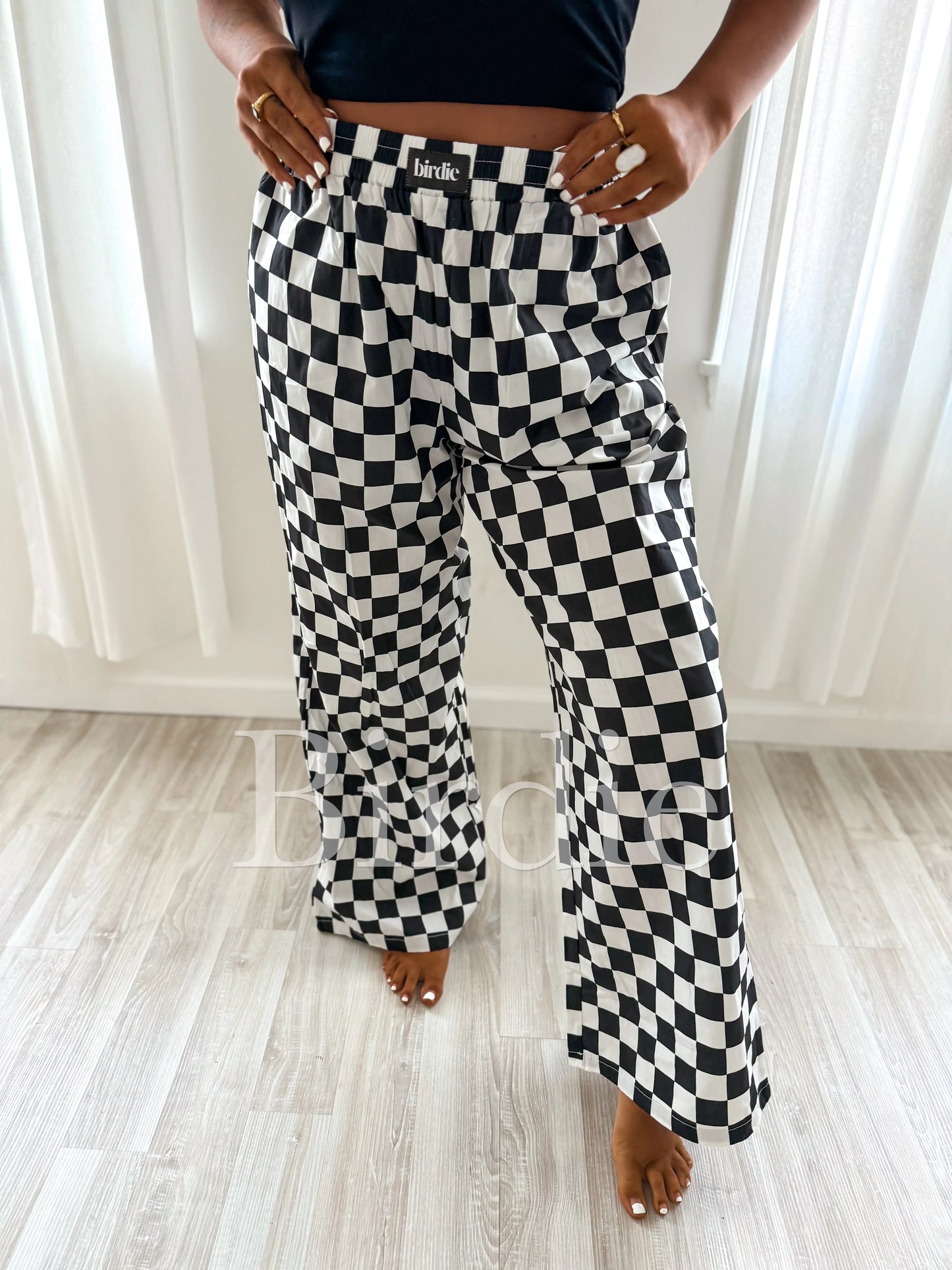 ★ PRE-ORDER Birdie Day Off Checkered Boxer Pants ★