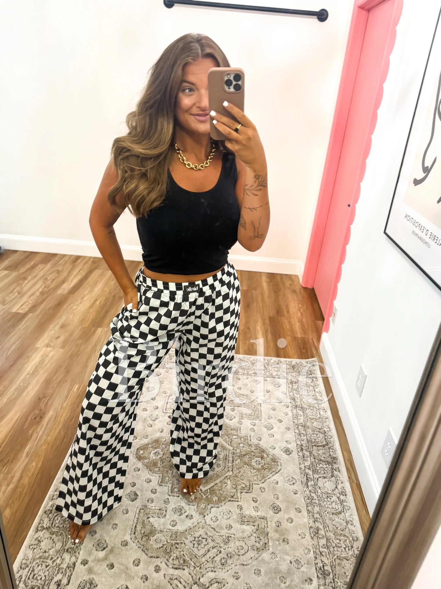 ★ PRE-ORDER Birdie Day Off Checkered Boxer Pants ★
