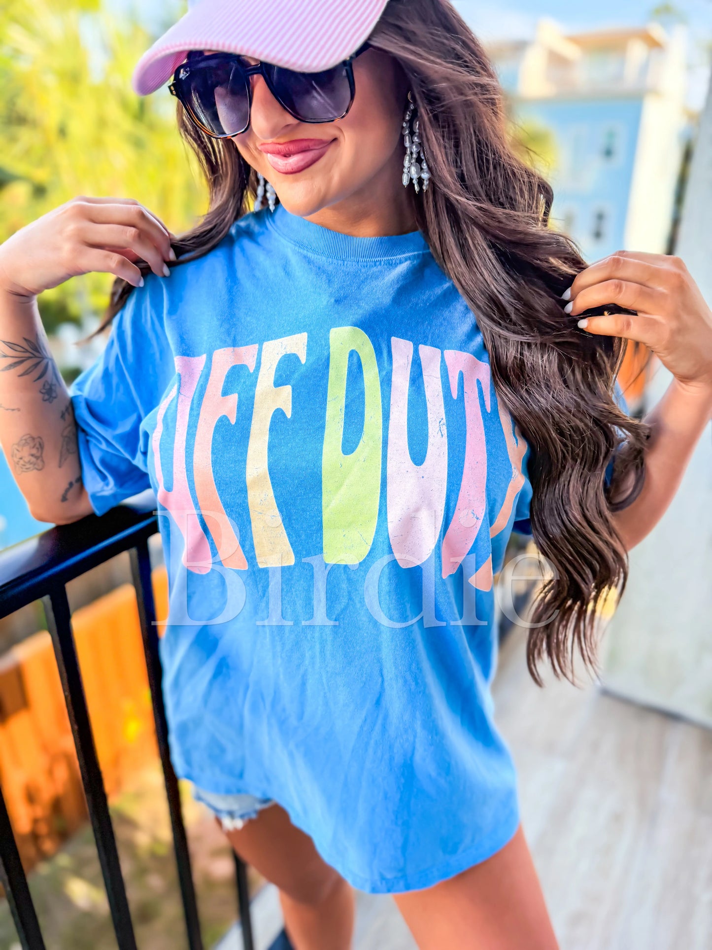 Off Duty Graphic Tee on Royal Caribe