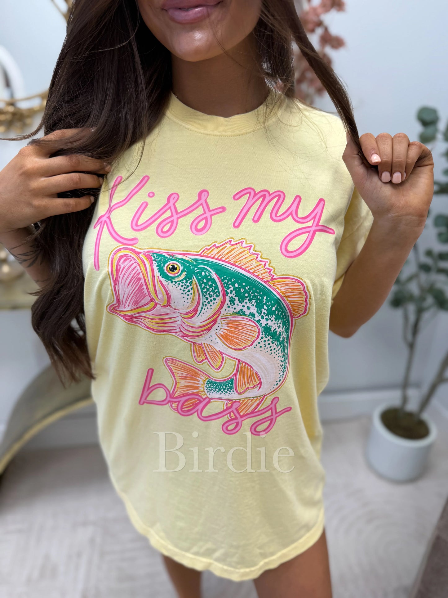 Kiss My Bass Graphic Tee on Butter