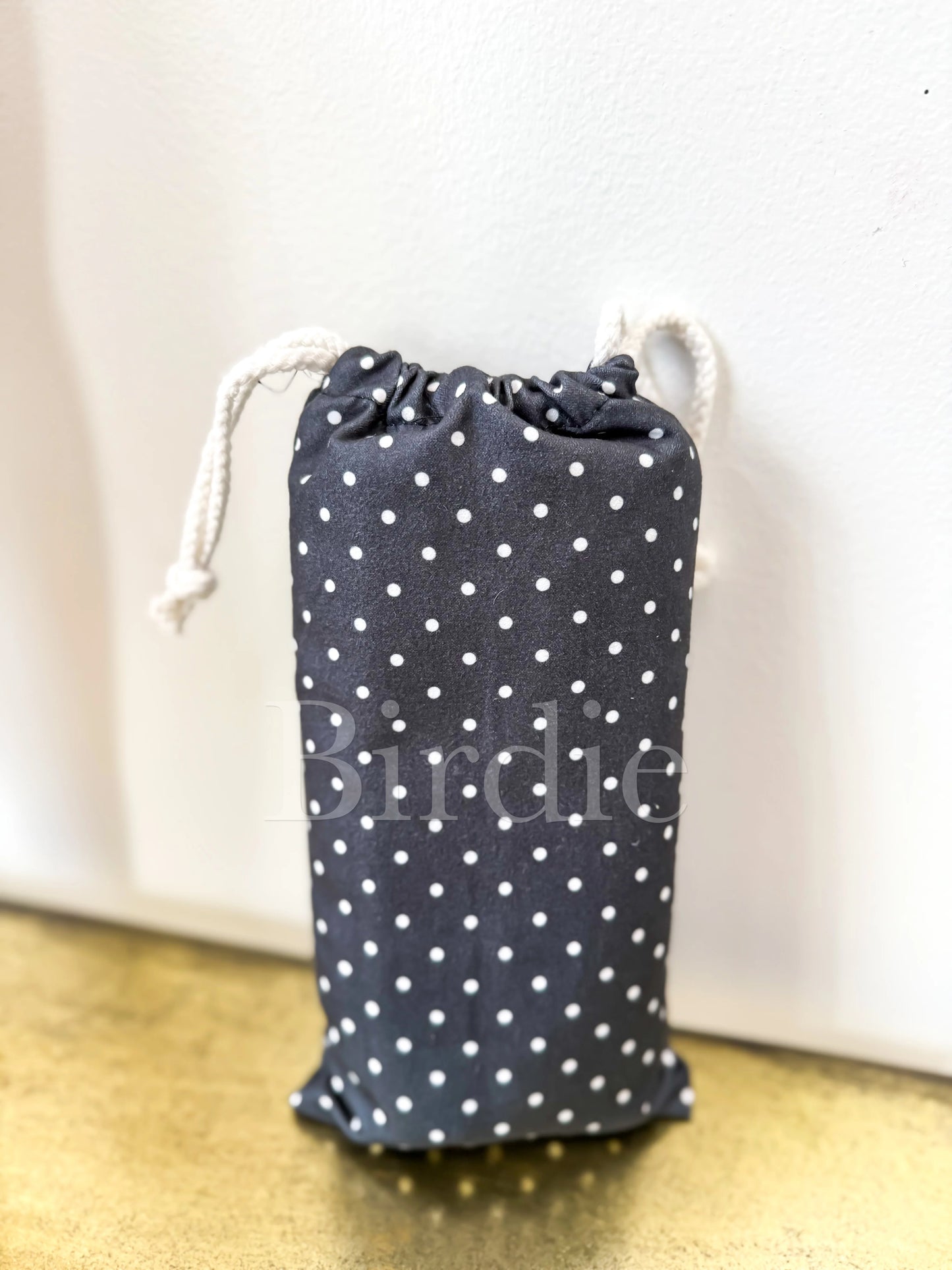 Birdie Quick Dry Towel in Black & White Polka Dot