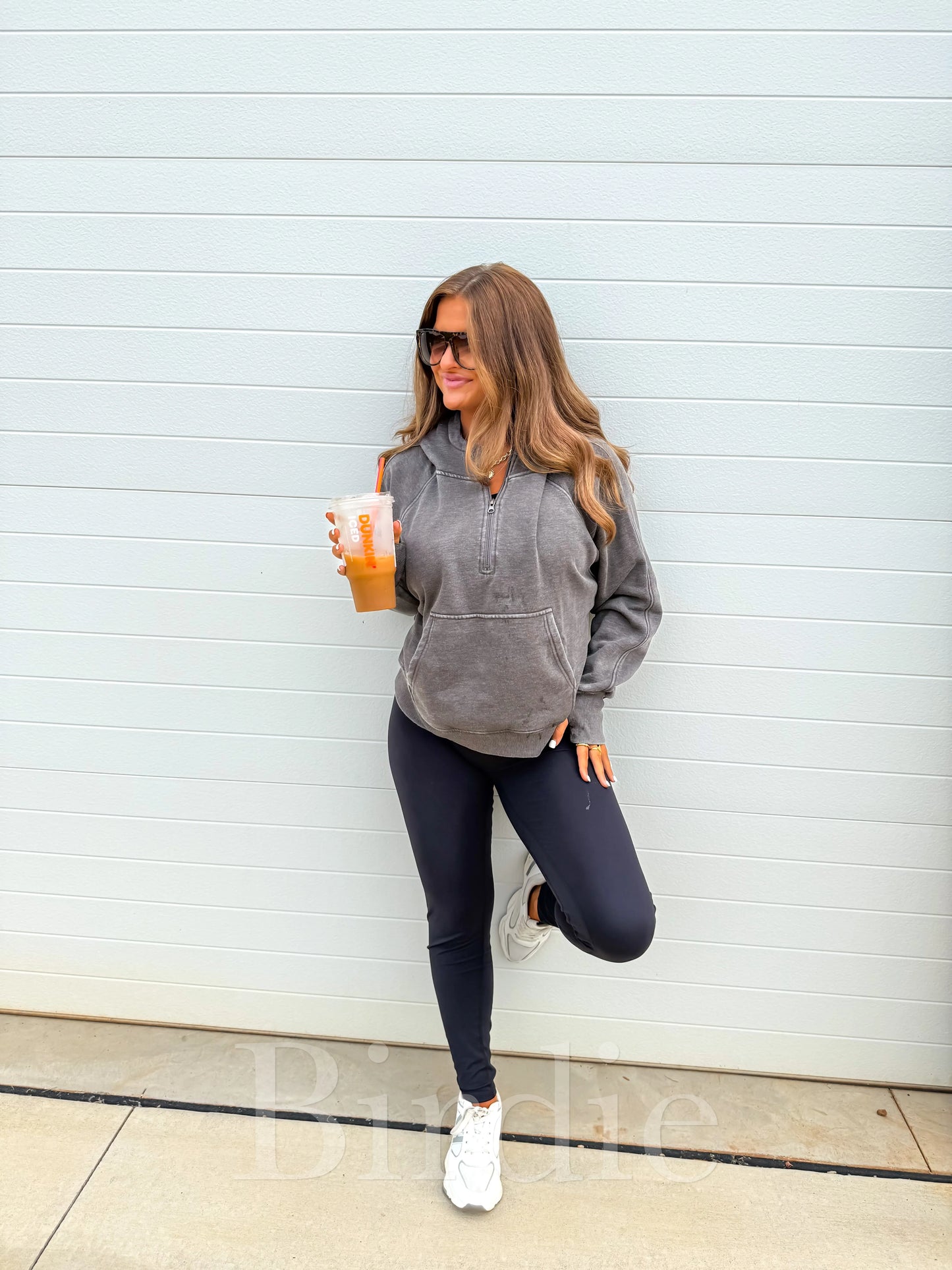 PRE-ORDER Birdie Cinnamon Ash Wash Boxy Quarter Zip