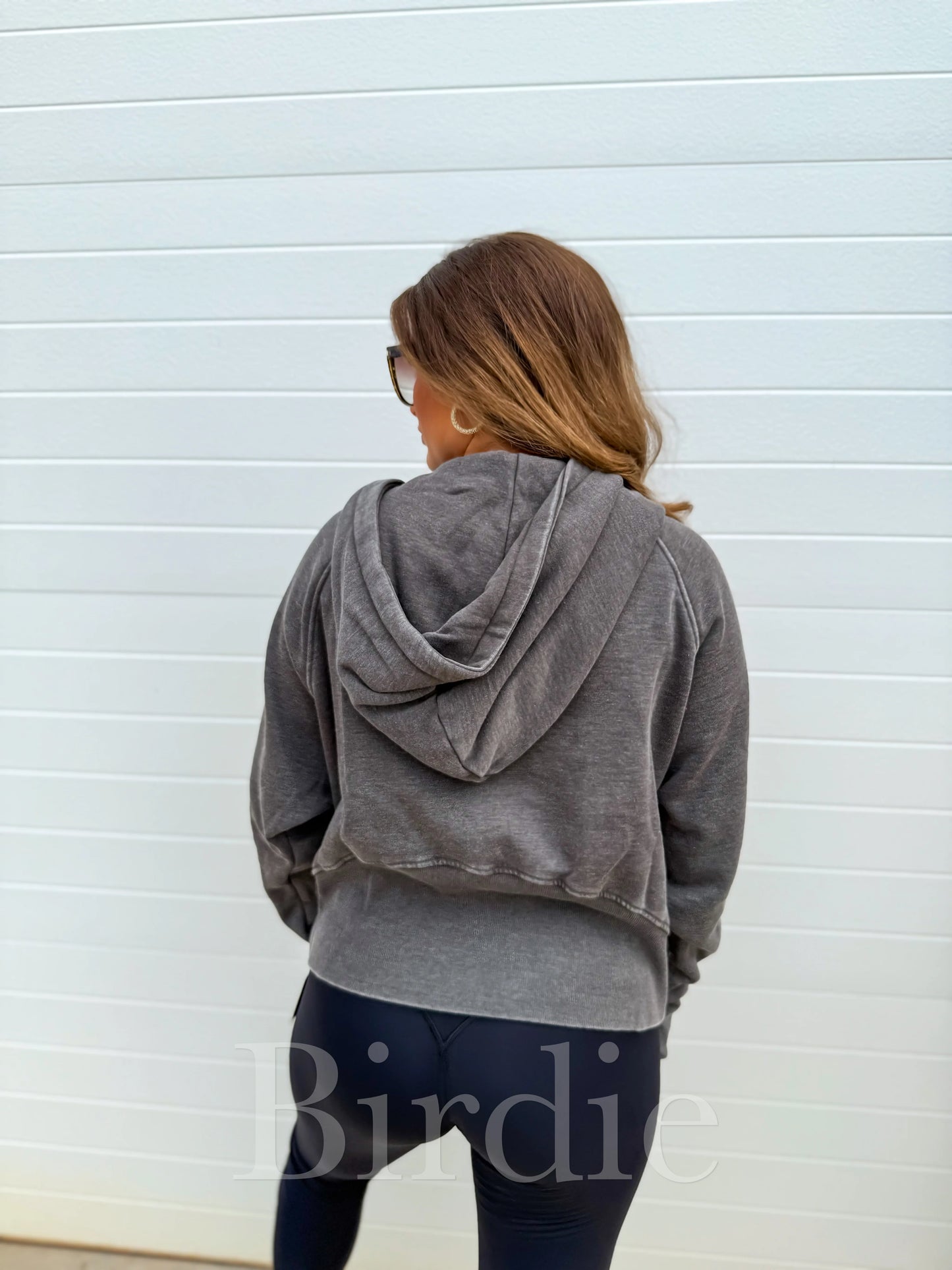 PRE-ORDER Birdie Cinnamon Ash Wash Boxy Quarter Zip