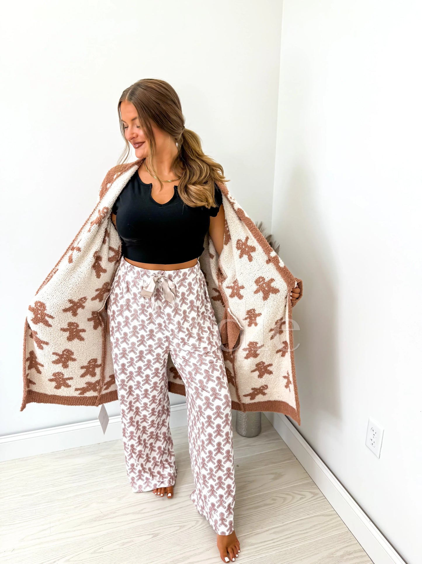 PRE-ORDER Birdie Gingerbread Snuggle Reversible Cardigan
