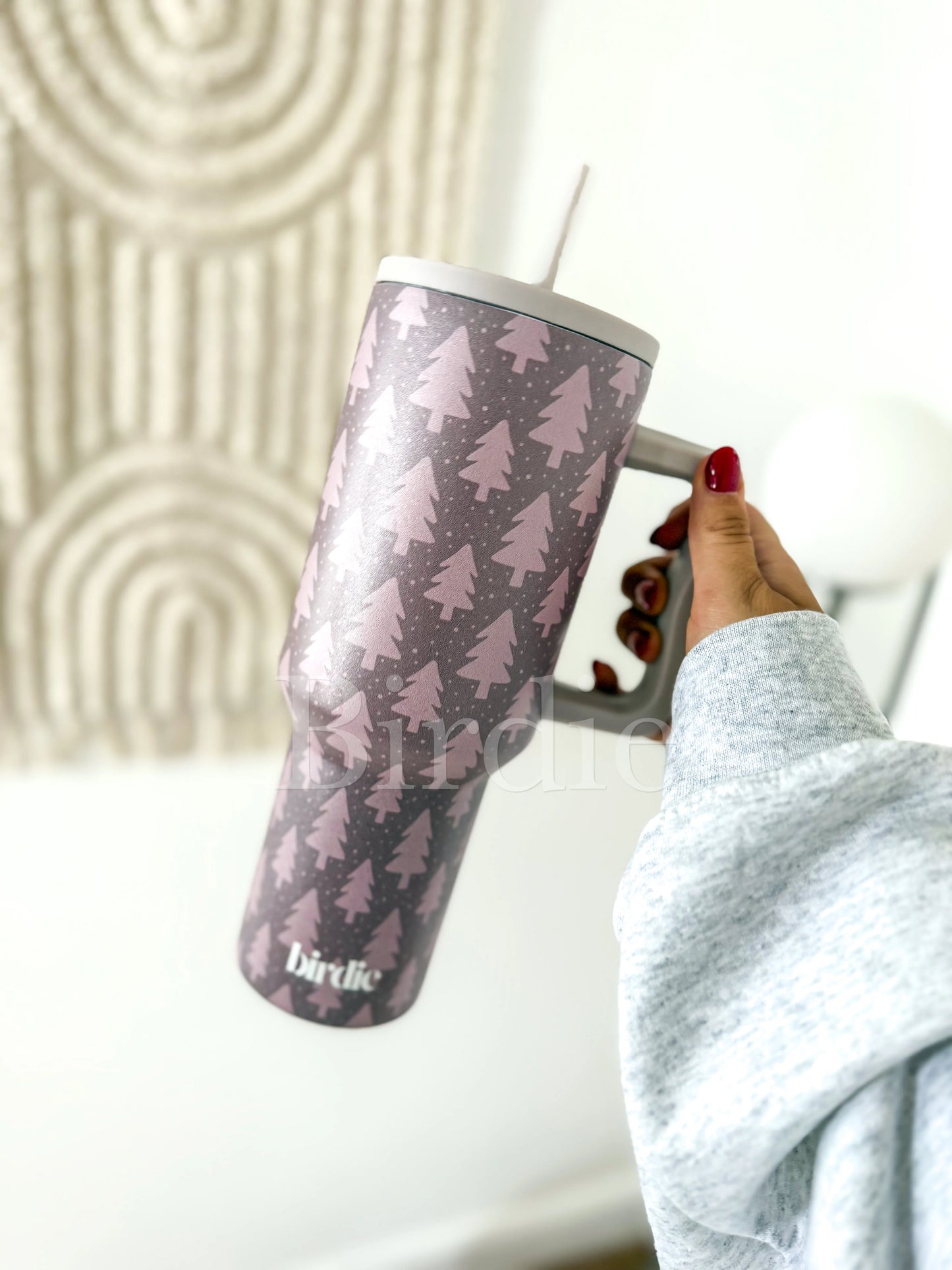 PRE-ORDER Birdie Sugarplum Cocoa 40oz Cup With Straw