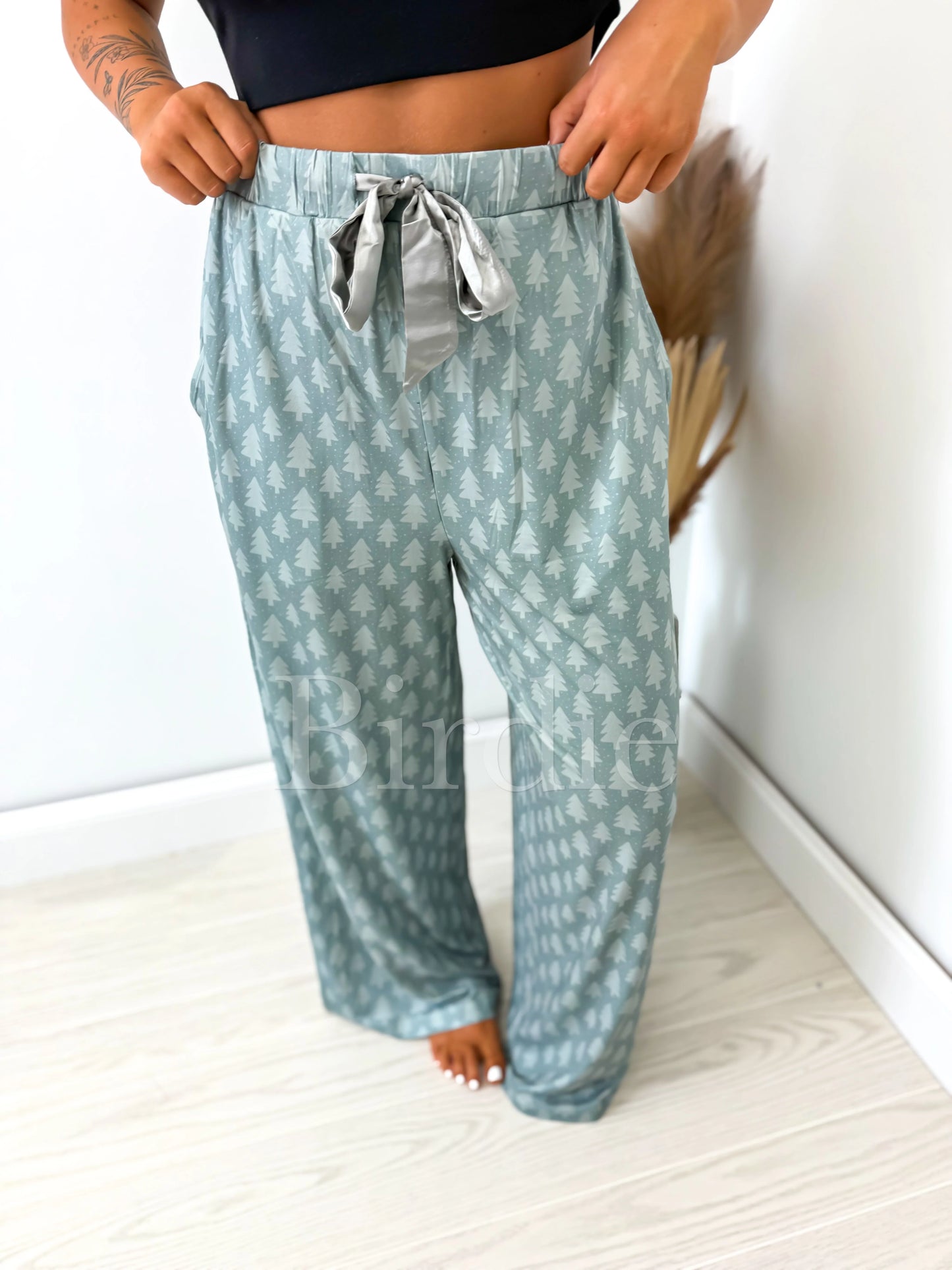 PRE-ORDER Birdie Twinkle Tree Pajama Pants With Satin Bow