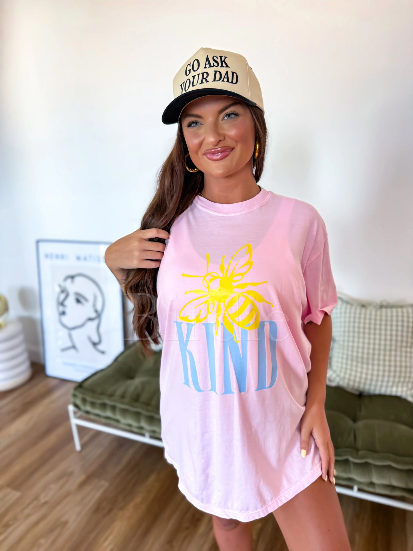 Bee Kind Graphic Tee on Blossom