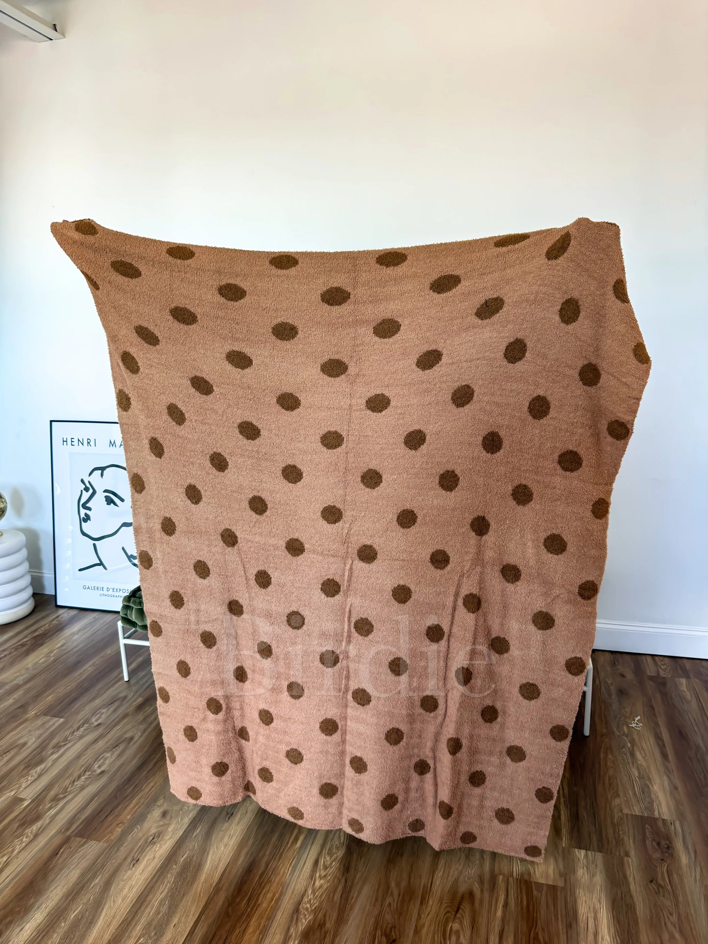 PREORDER Birdie Reversible Butter Rum Dot Blanket *final sale*
