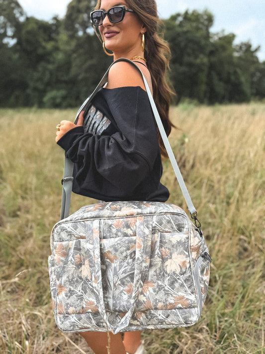 PREORDER Birdie Daily Hustle Duffle in Timber Haze Camo *final sale*
