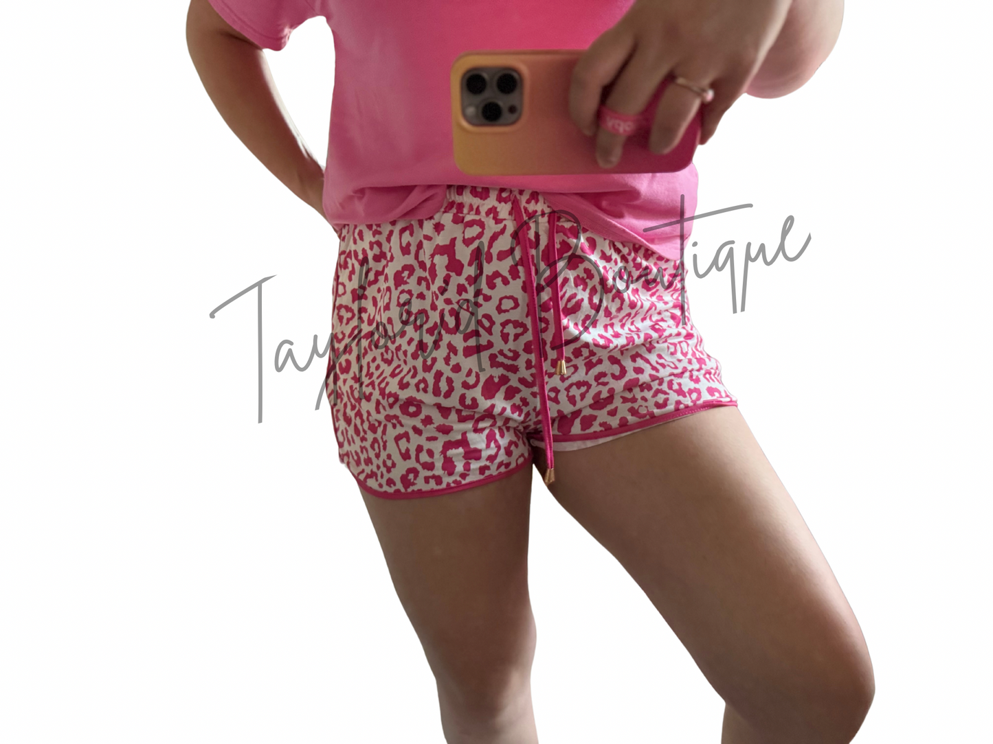 Poppin’ Pink Leopard Shorts