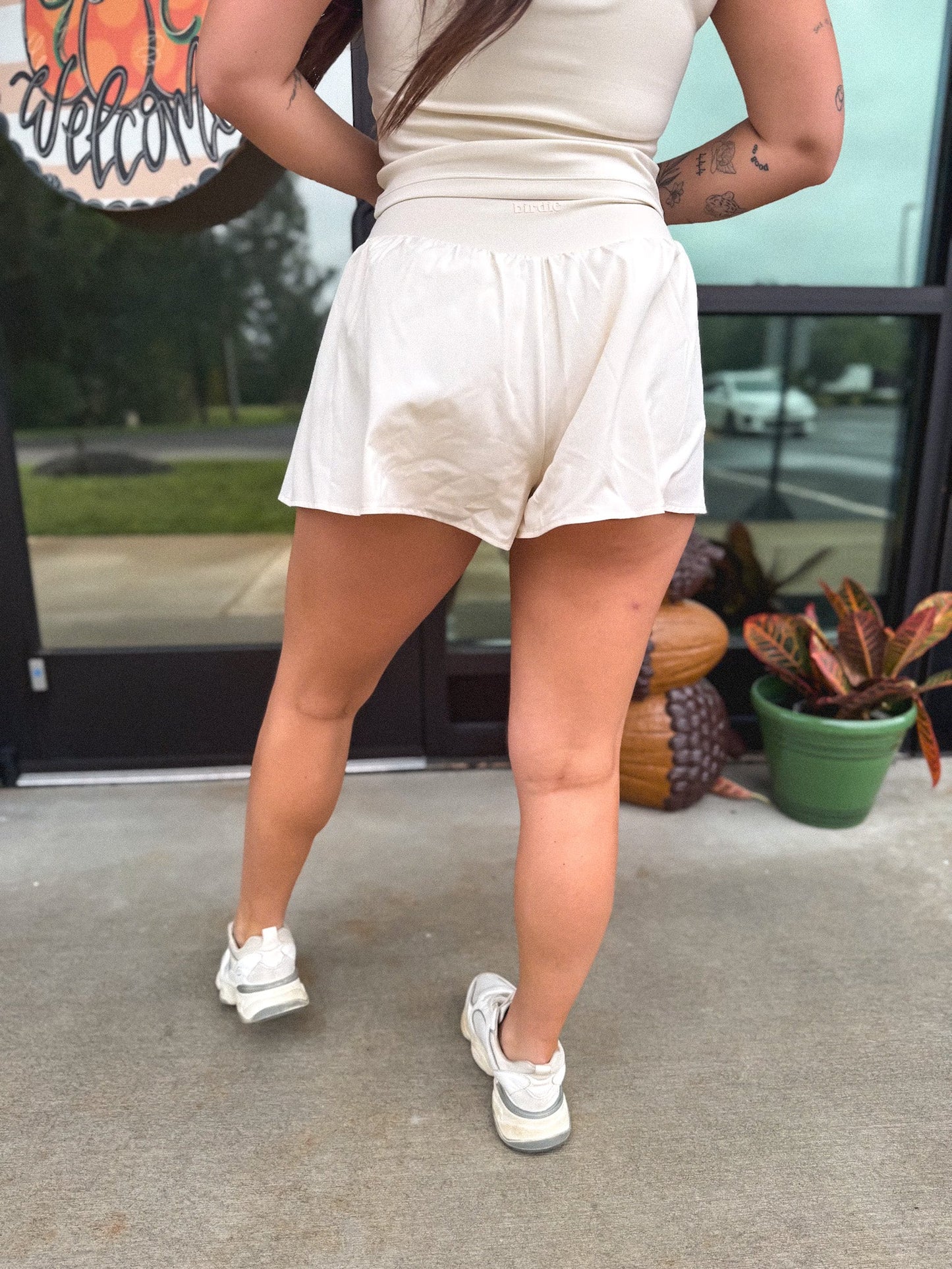 PREORDER Birdie Cross My Heart Active Shorts in Sand *final sale*