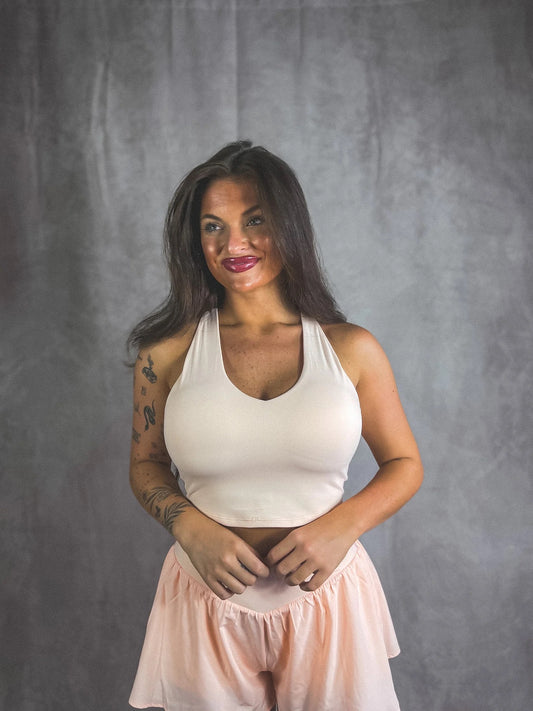 PREORDER Birdie Perfect Match Sports Bra in Peach *final sale*