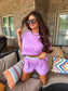 PREORDER Birdie Tee Boxer Set in Orchid Bloom (Sold as Set)
