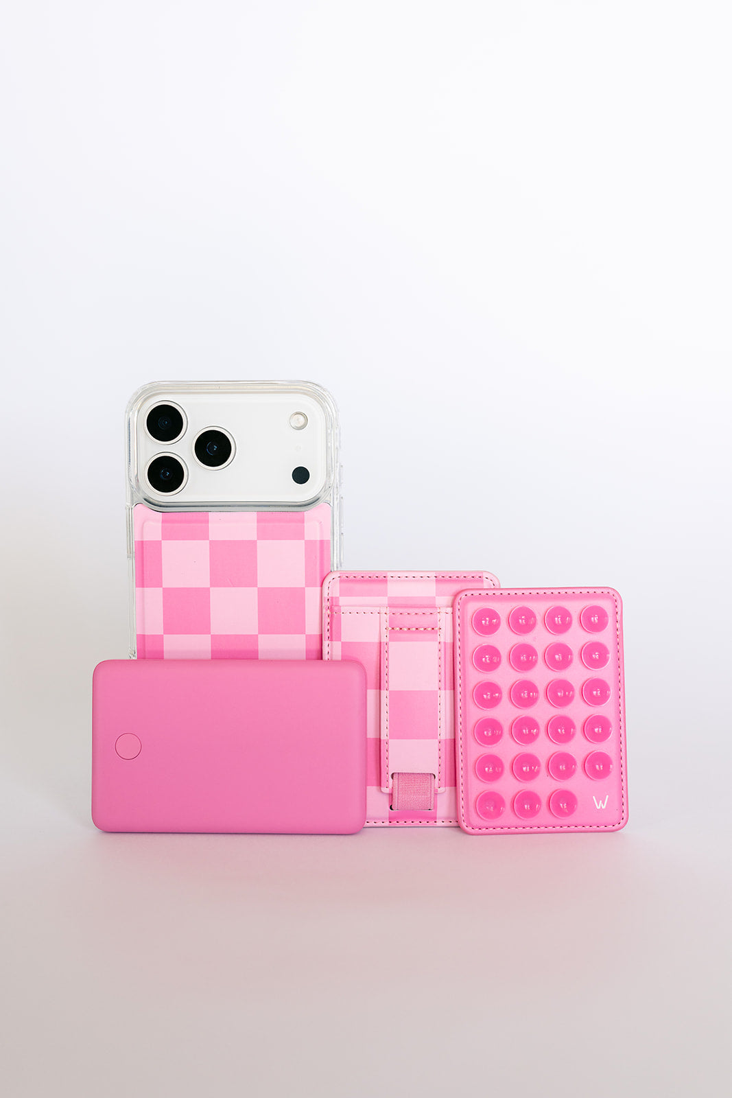 Bubblegum Check Magnetic Wallet