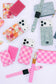 Bubblegum Check Zipper Pouch