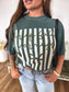 Crisp Fall Morning Graphic Tee on Blue Spruce *final sale*