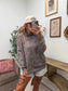 PREORDER Birdie The Ridge Mock Neck in Smoked Oak Camo