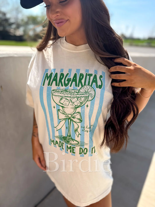 Margs Made Me Do It Graphic Tee on Ivory