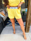 PREORDER Birdie Tee Boxer Set in Sunshine (Sold as Set)