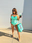 Birdie Ruffle Me Darling Tankini Swimsuit in Mint Julep (Sold as Set)