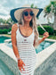 Birdie White Swim Cover Up Midi Dress
