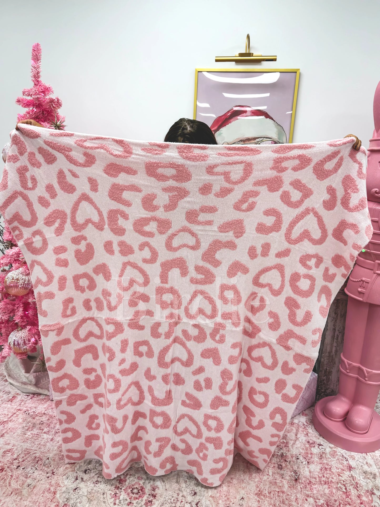 Birdie Reversible Hearts Blanket
