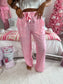 PREORDER Birdie Stretchy Lounge Pants 2.0 in Purrfectly Pink