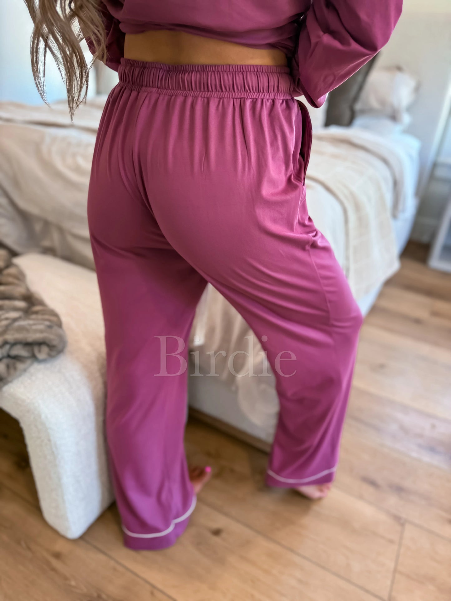 PREORDER Birdie Bedtime Bliss Two Piece Set in Berry Cream Dream (Sold as Set)
