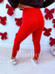 PREORDER Birdie Melt Leggings in Red