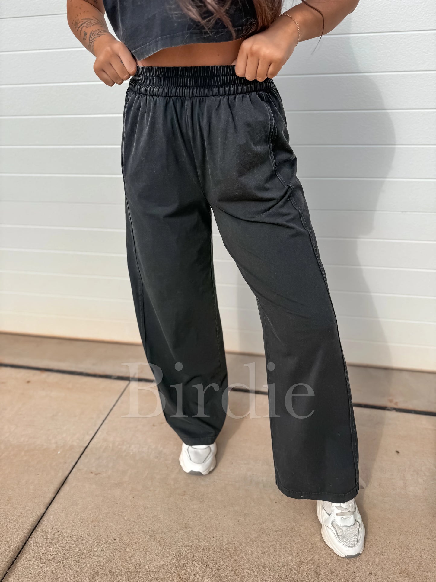 Birdie Tank Flare Set in Black (Sold as Set)